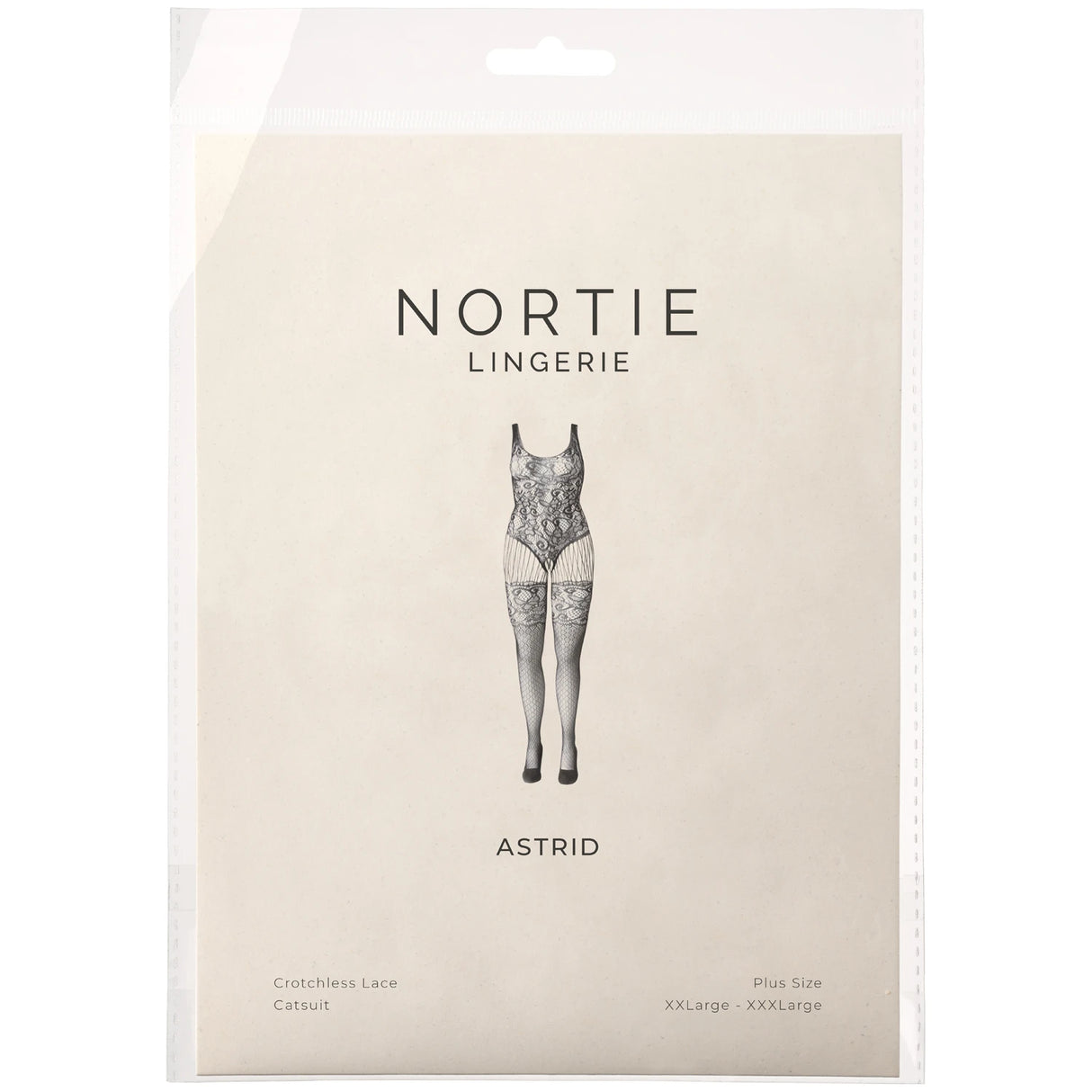NORTIE Astrid Bunnløs Blonde Catsuit Plus Size