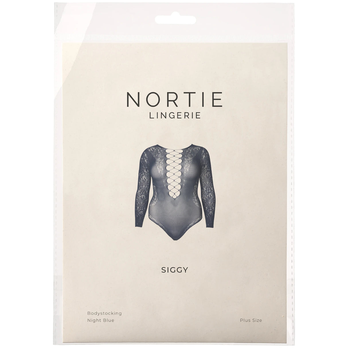 NORTIE Siggy Night Blue Bodystocking Plus Size