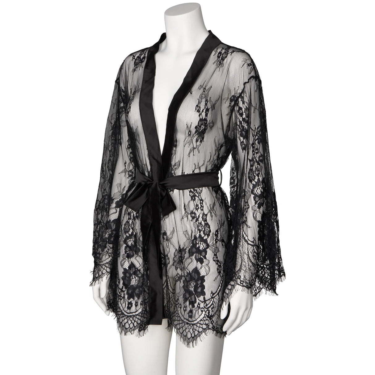 NORTIE Moments Alessandra Kimono med Svarte Blonder