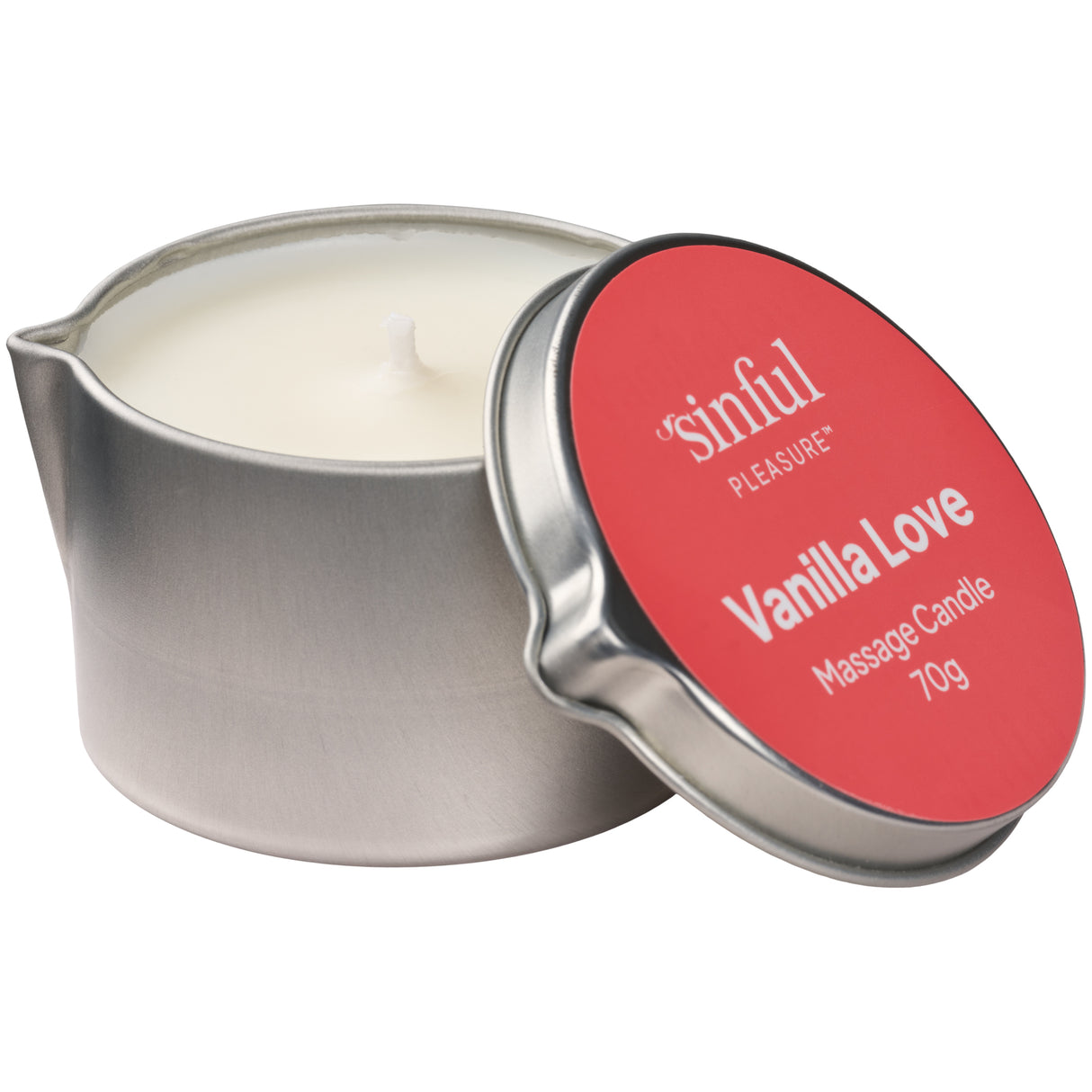 Sinful Pleasure Vanilla Love Massage Candle