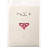 NORTIE Siv red crotchless S/M