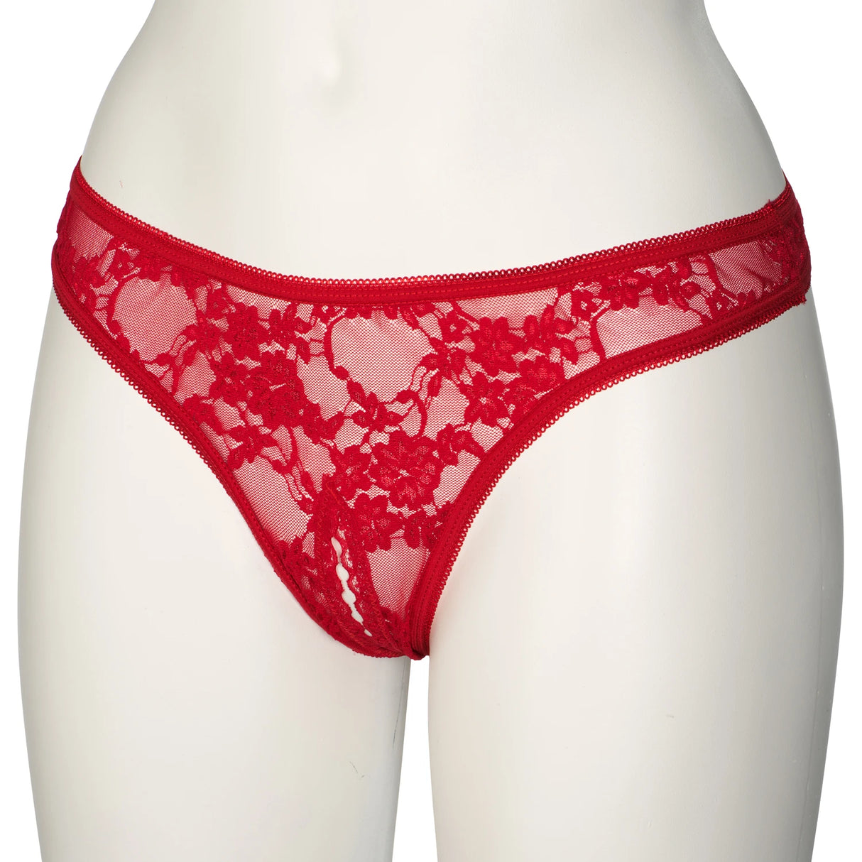 NORTIE Siv red crotchless S/M