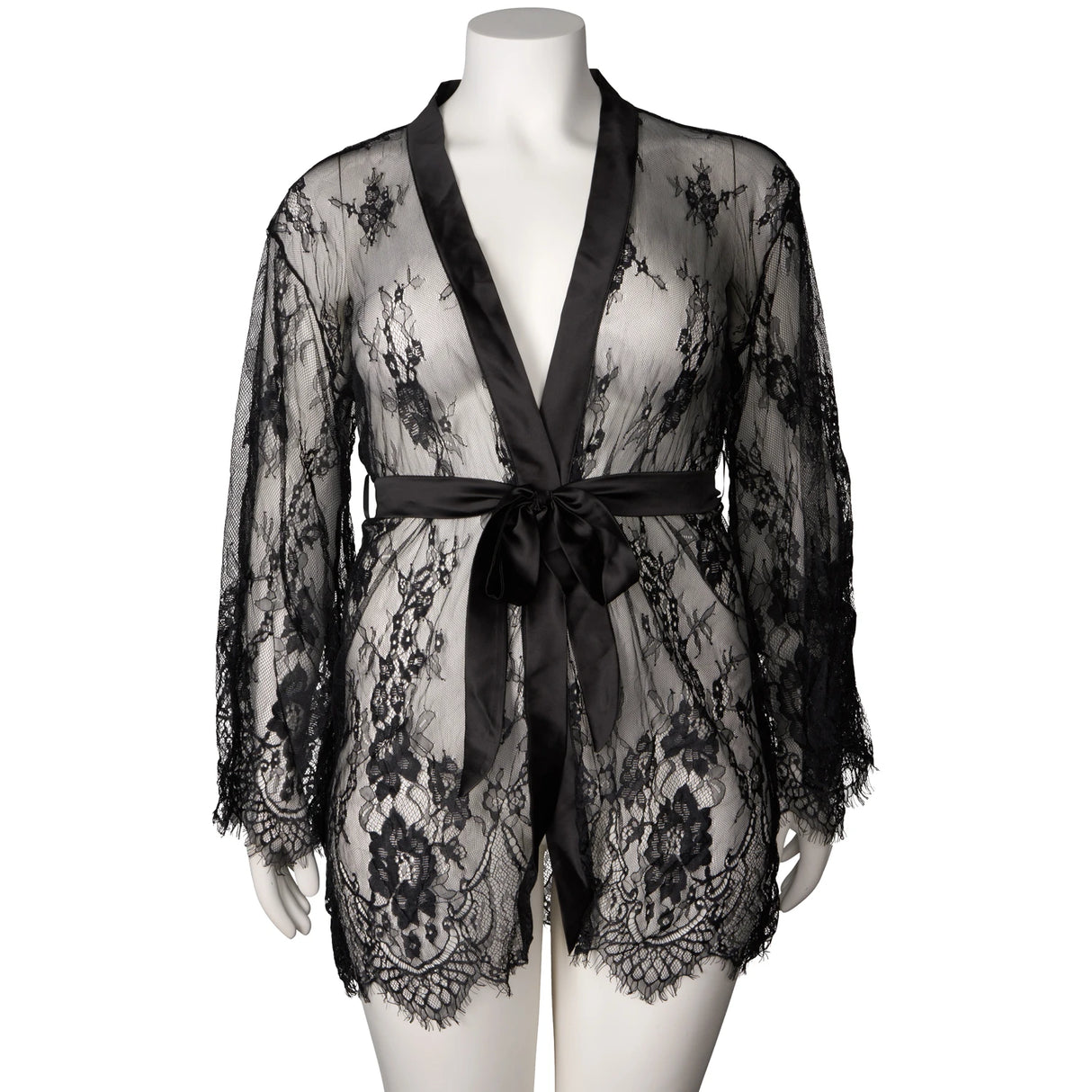 NORTIE Moments Alessandra Kimono med Svarte Blonder