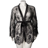 NORTIE Moments Alessandra Kimono med Svarte Blonder
